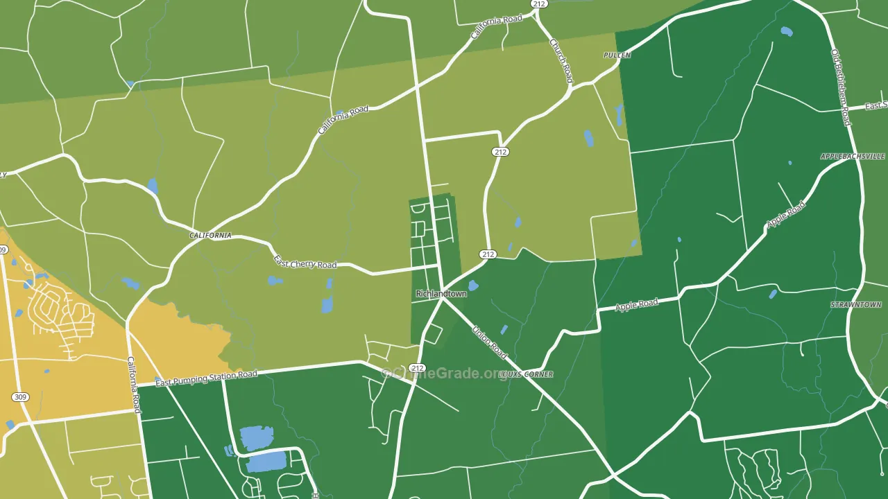 18955, PA Map of Drug-Related Crime Rates