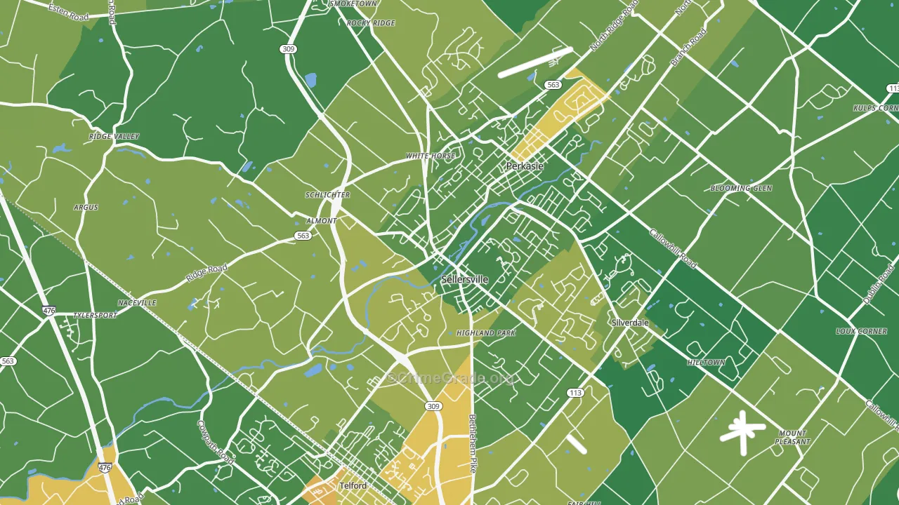 18960, PA Map of Drug-Related Crime Rates