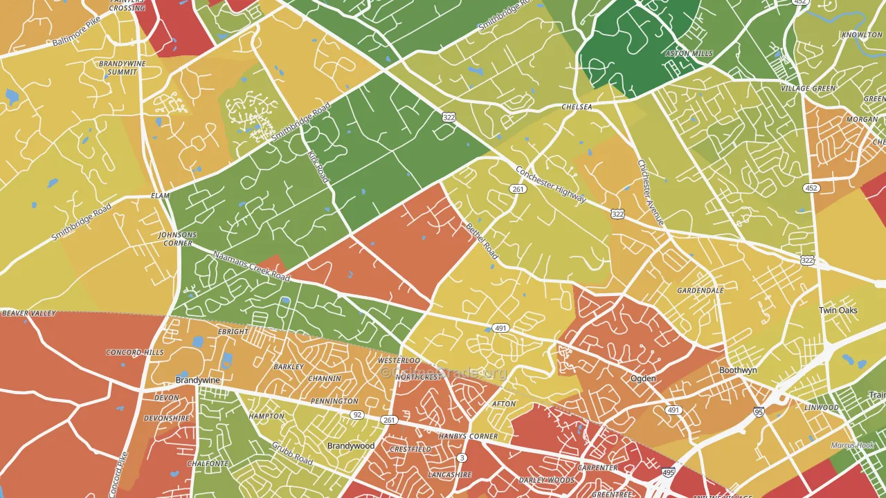 19060, PA Map of Drug-Related Crime Rates