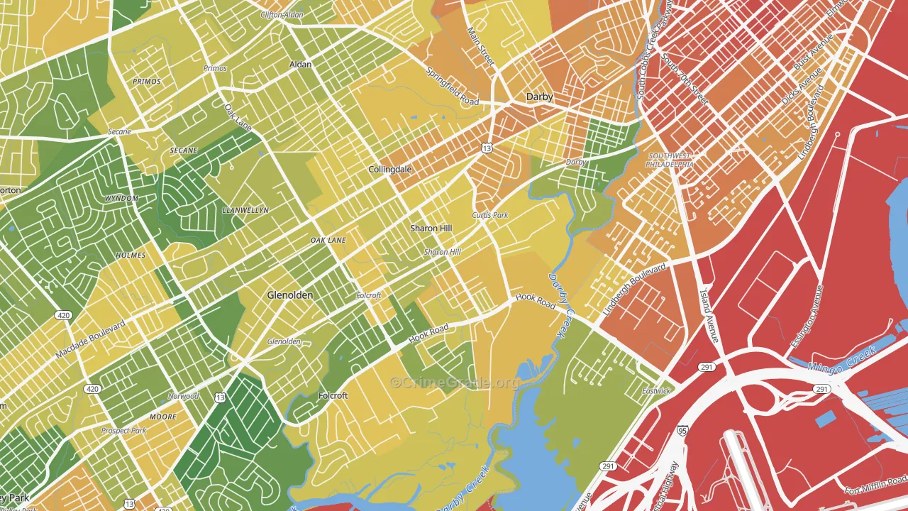 19079, PA Map of Drug-Related Crime Rates