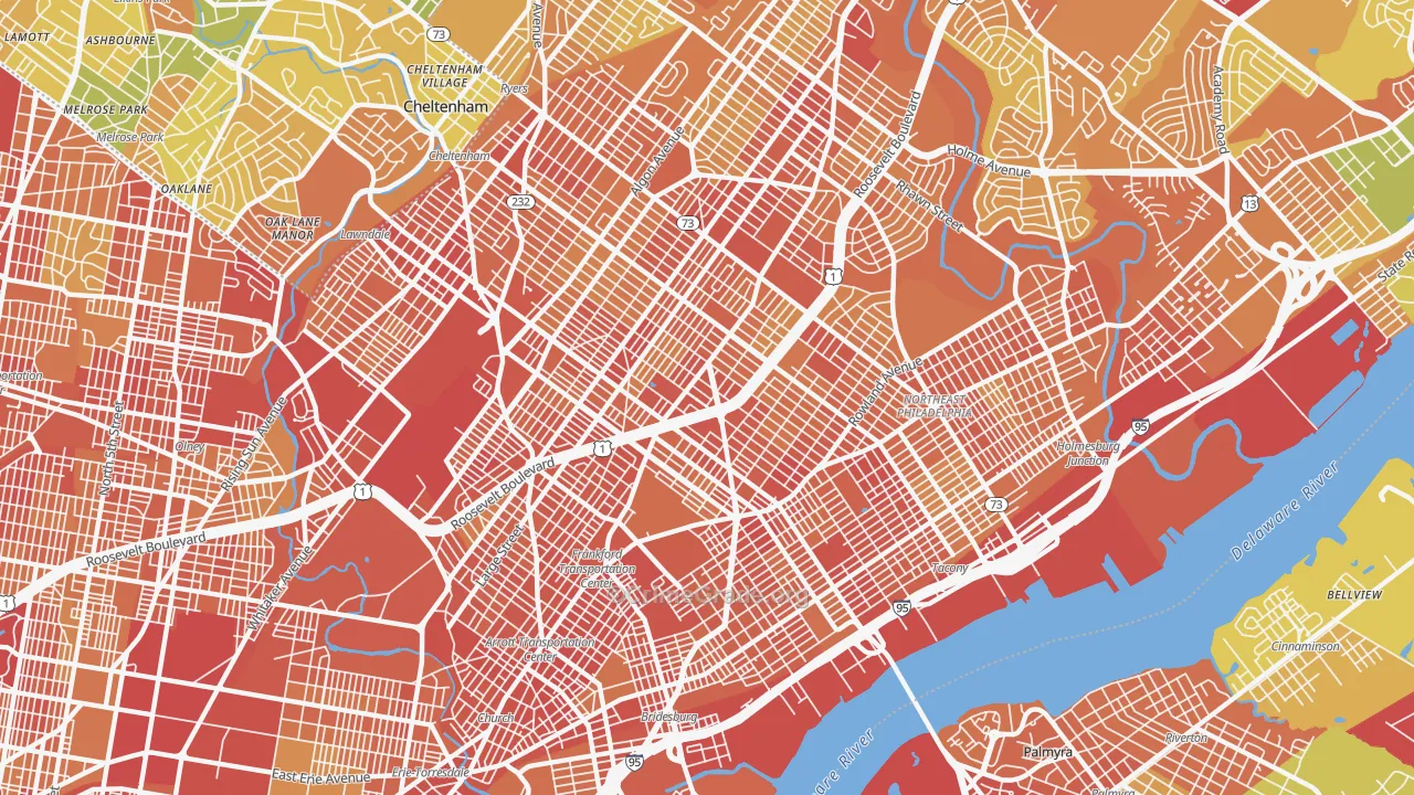 19149, PA Map of Drug-Related Crime Rates