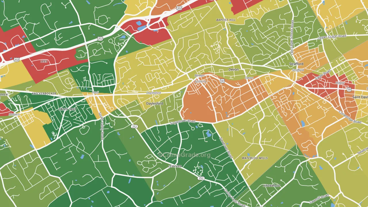19312, PA Map of Drug-Related Crime Rates