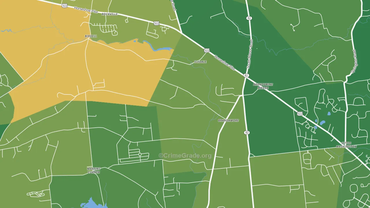 19316, PA Map of Drug-Related Crime Rates
