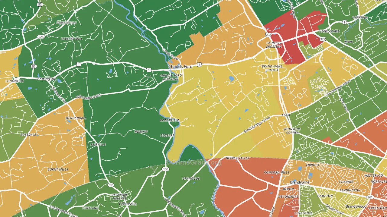 19317, PA Map of Drug-Related Crime Rates