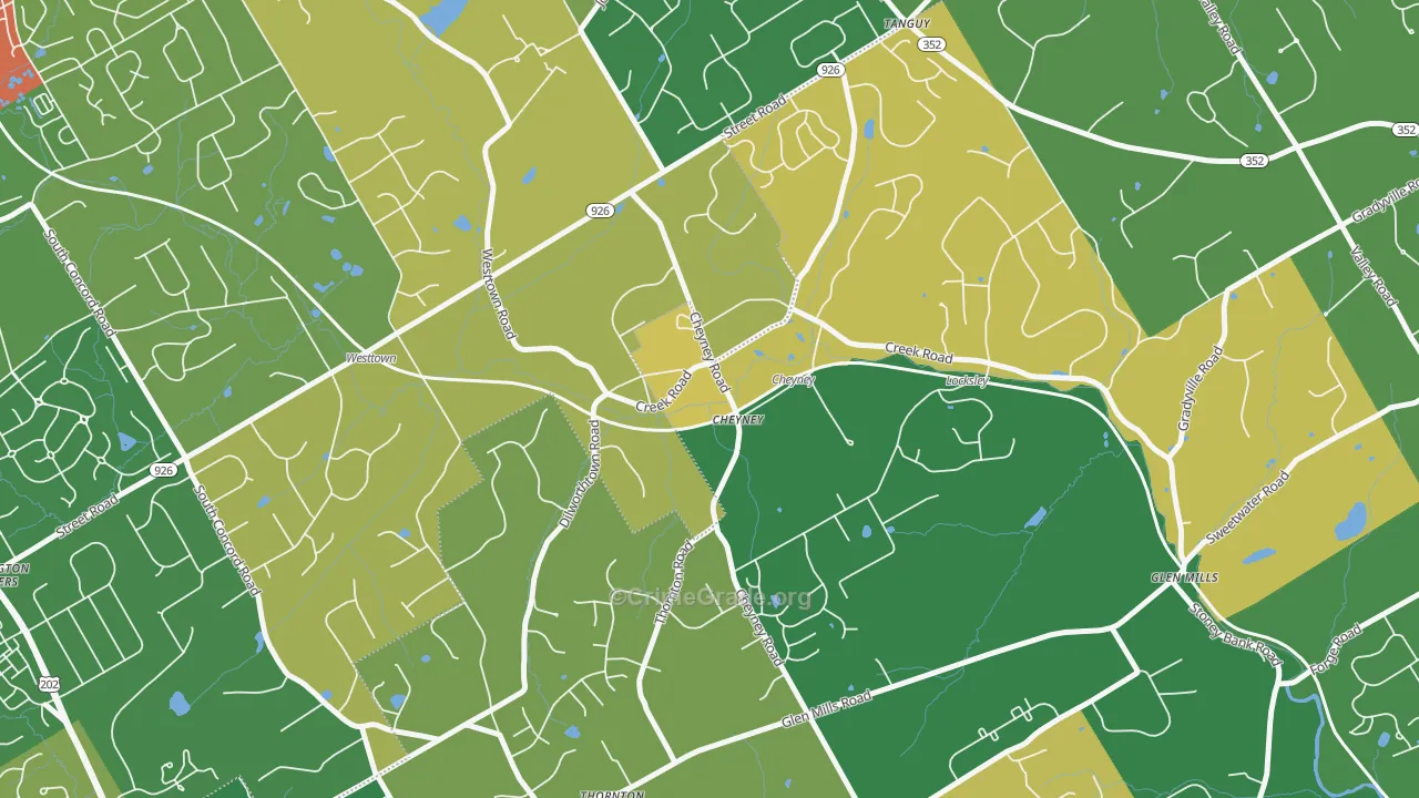 19319, PA Map of Drug-Related Crime Rates