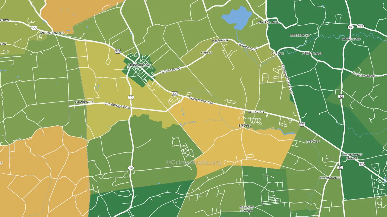 19344, PA Map of Drug-Related Crime Rates