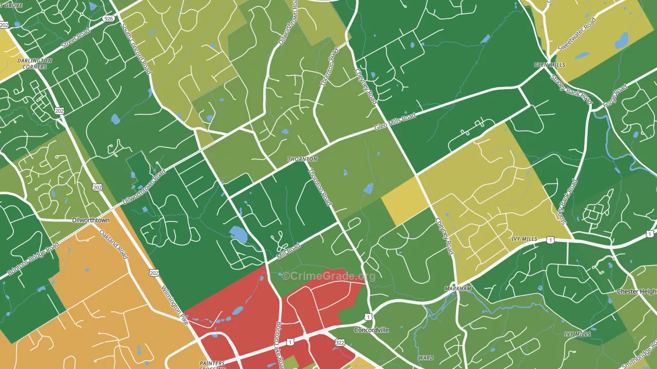 19373, PA Map of Drug-Related Crime Rates