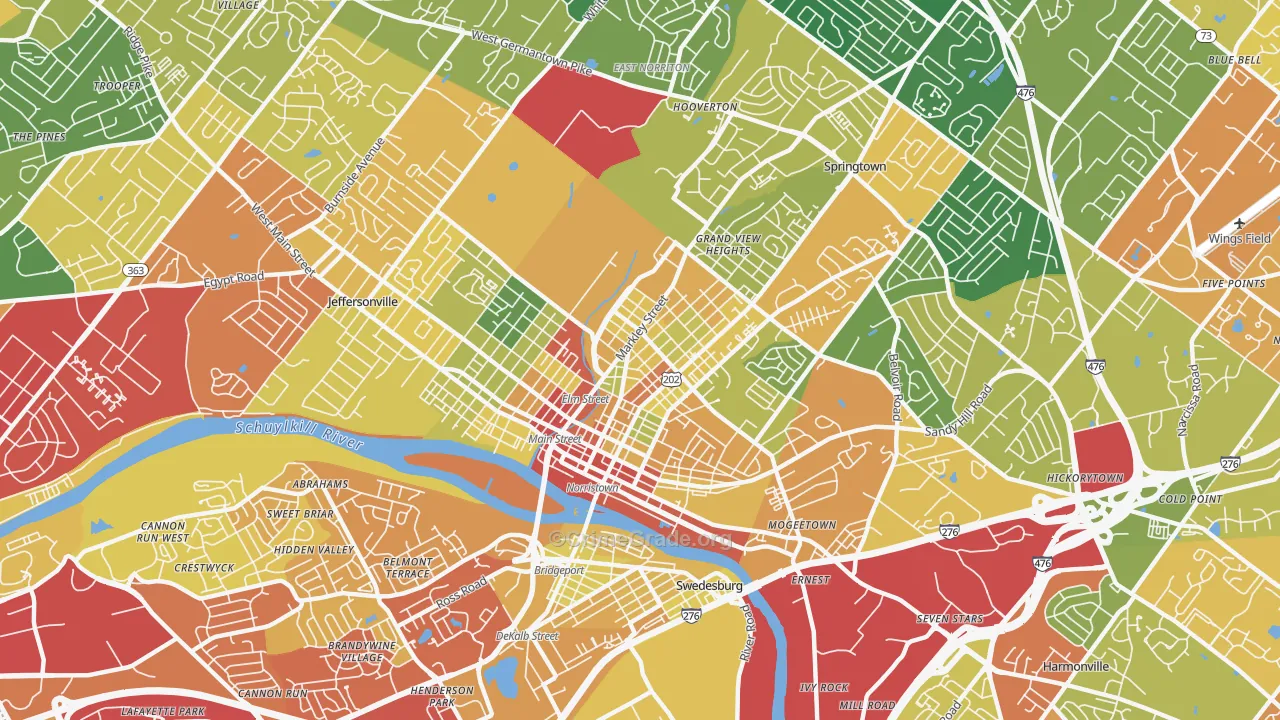 19401, PA Map of Drug-Related Crime Rates