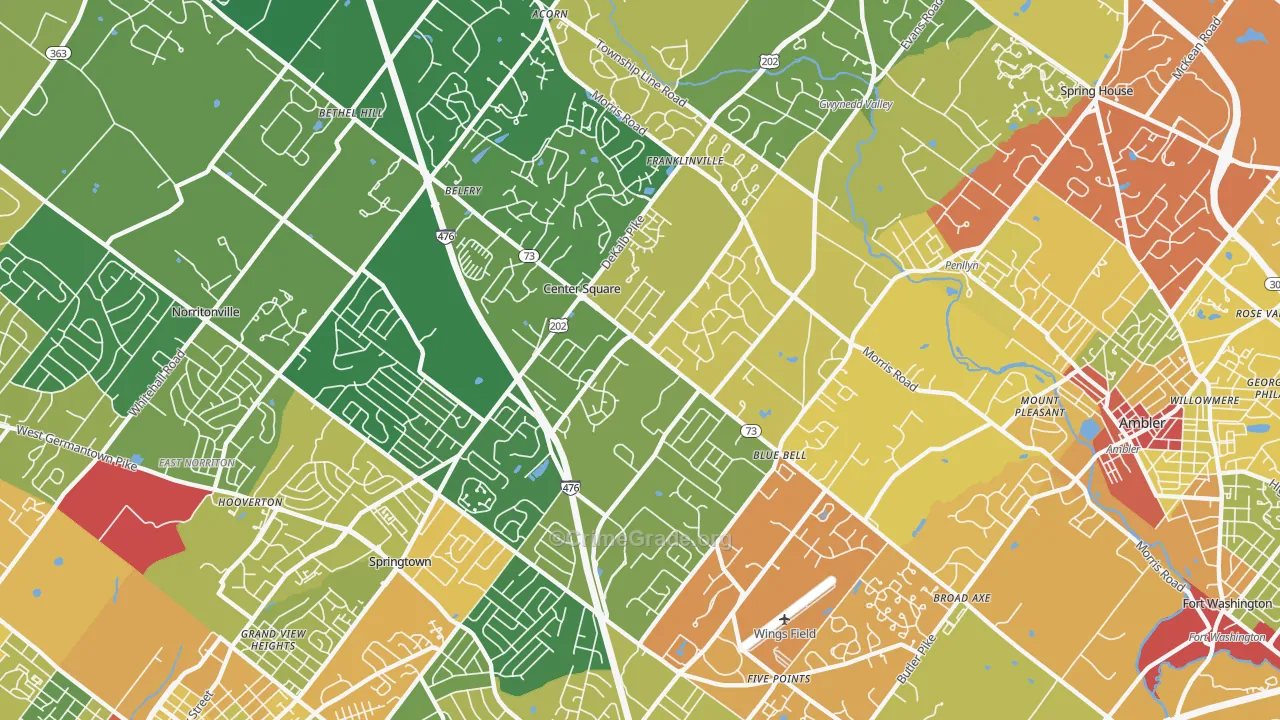 19422, PA Map of Drug-Related Crime Rates