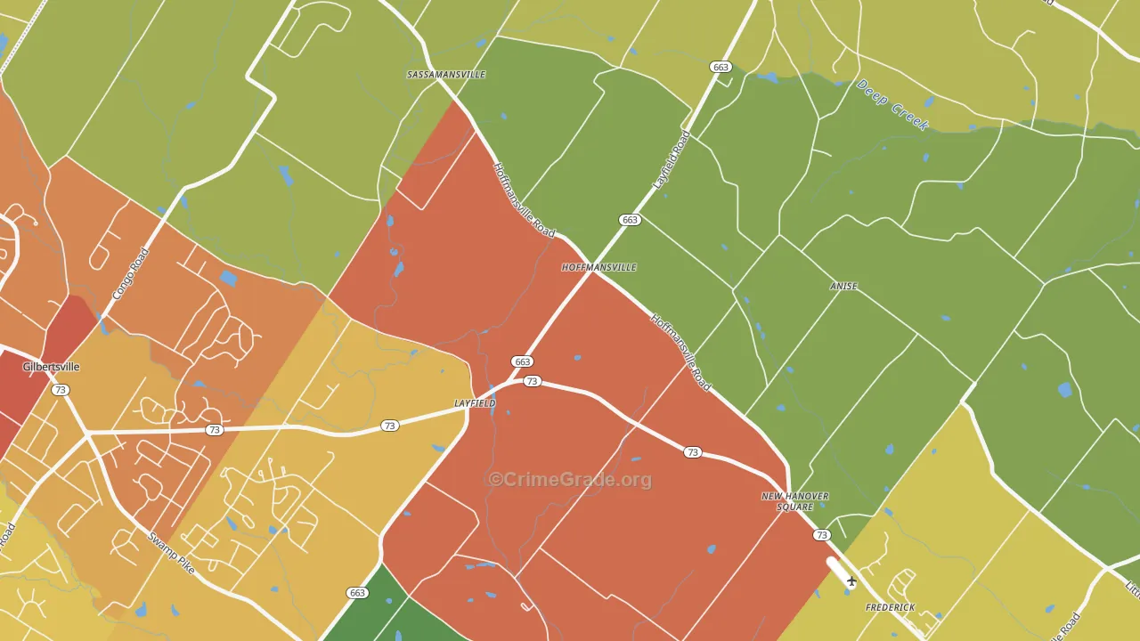 19435, PA Map of Drug-Related Crime Rates