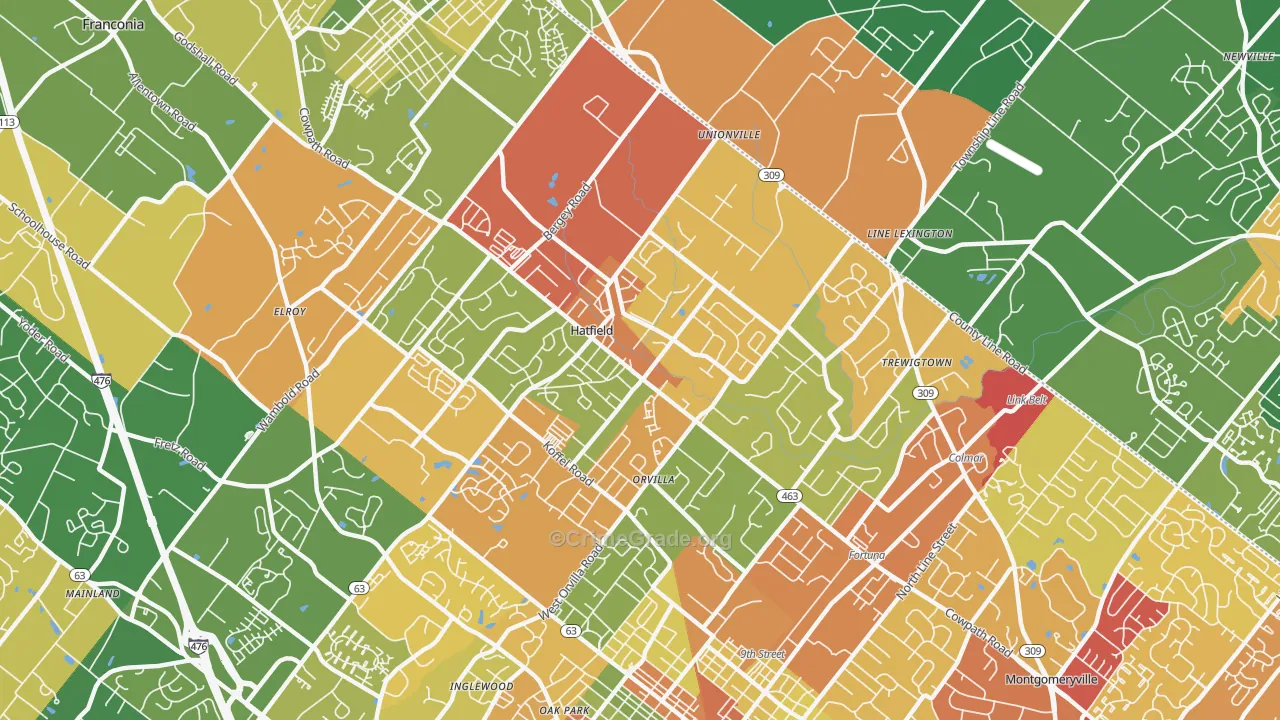 19440, PA Map of Drug-Related Crime Rates