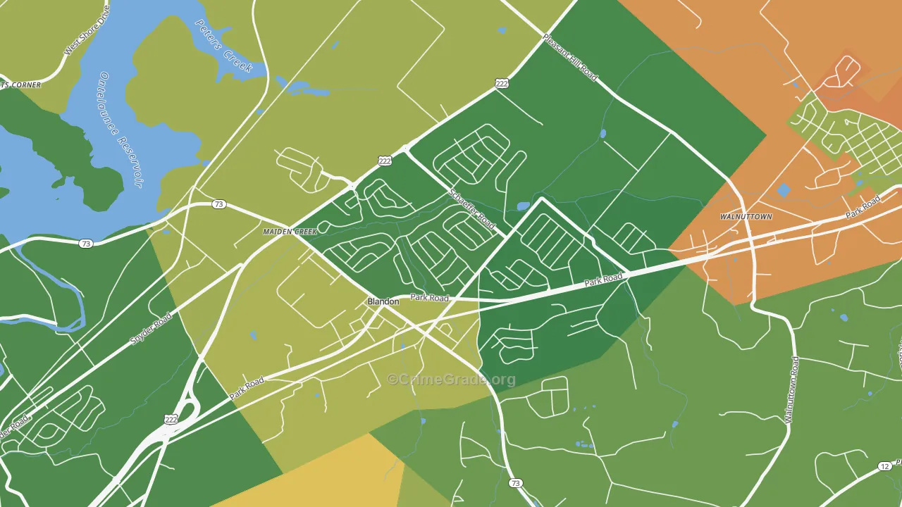 19510, PA Map of Drug-Related Crime Rates
