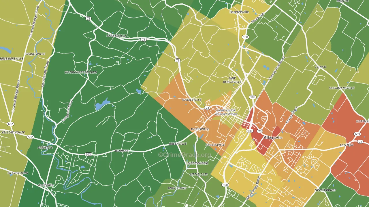 19512, PA Map of Drug-Related Crime Rates