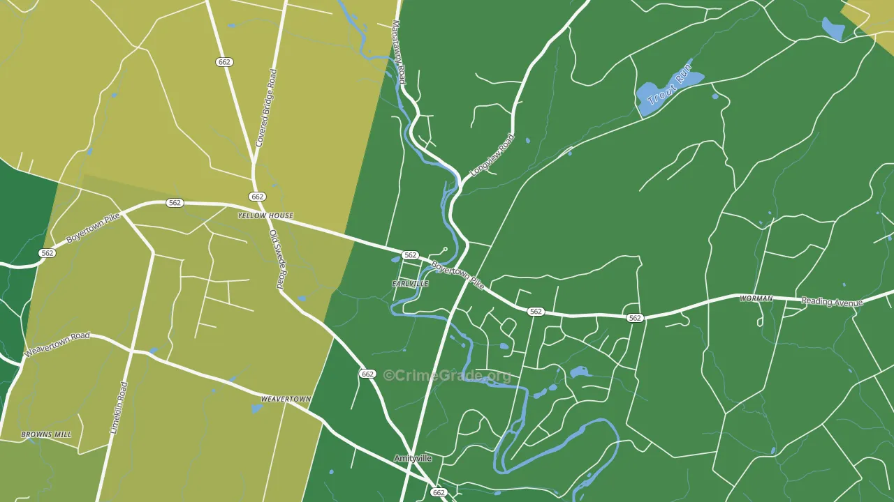 19519, PA Map of Drug-Related Crime Rates