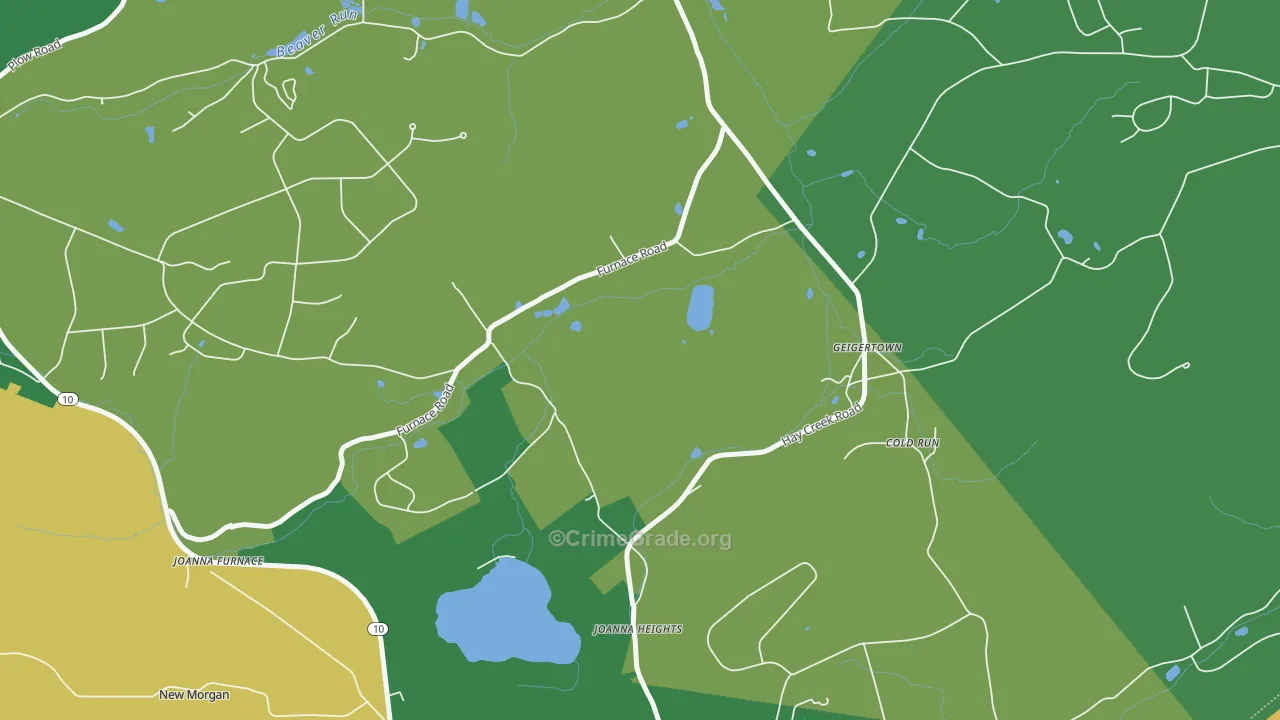 19523, PA Map of Drug-Related Crime Rates