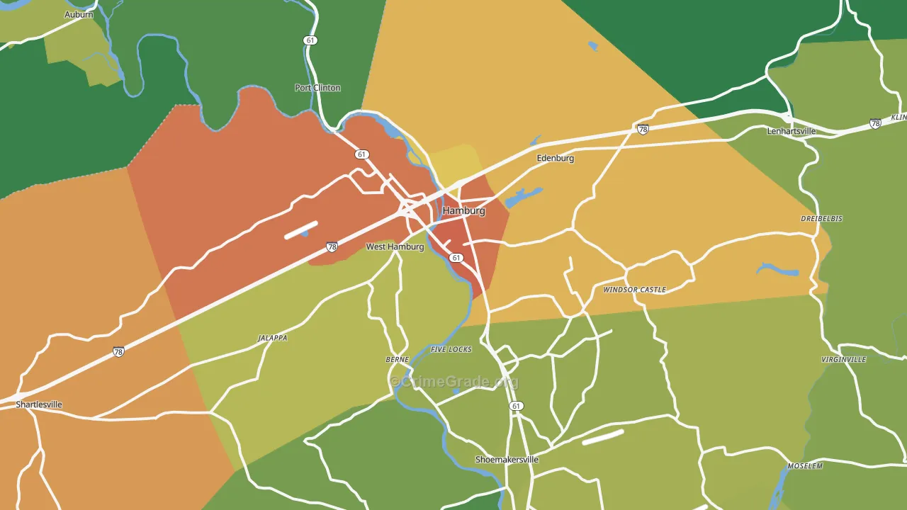 19526, PA Map of Drug-Related Crime Rates