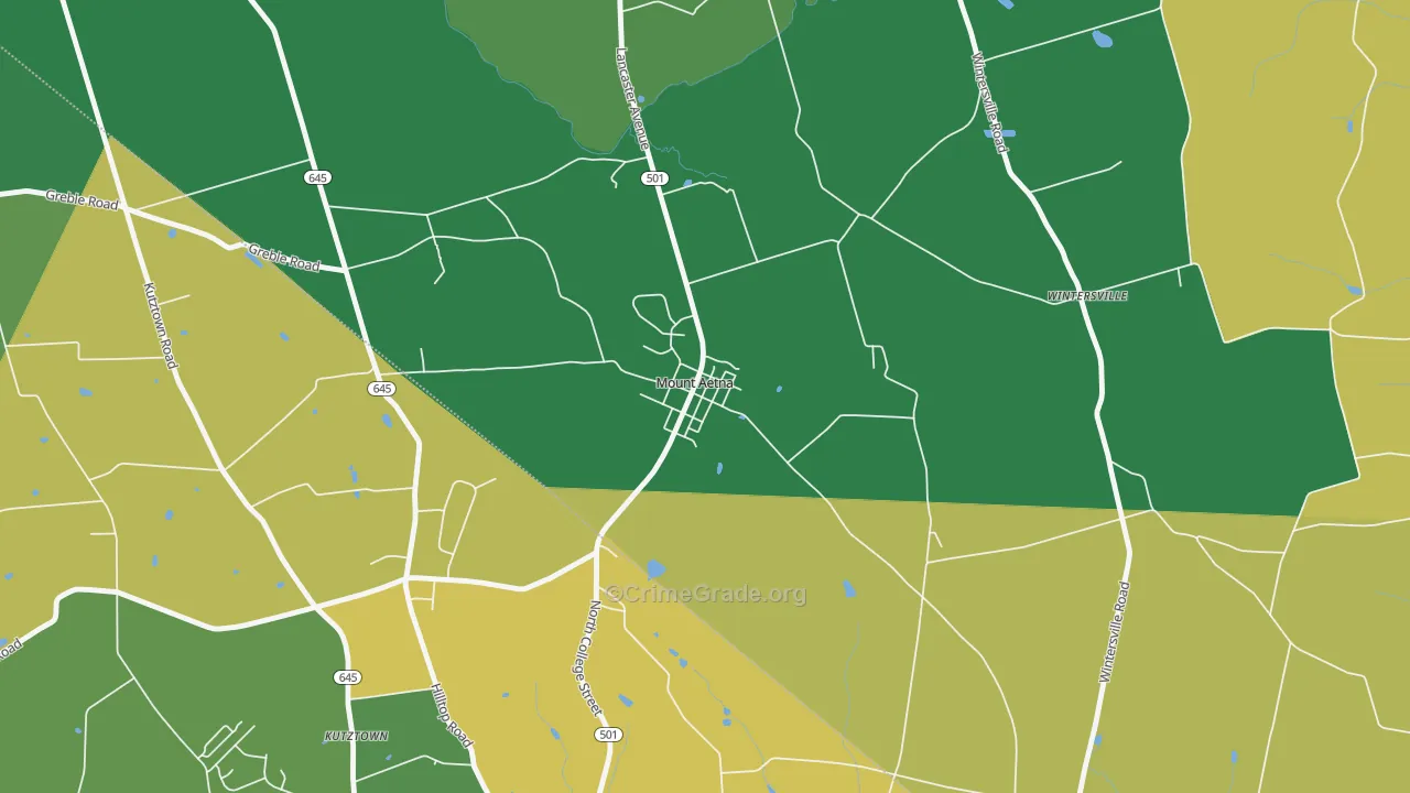 19544, PA Map of Drug-Related Crime Rates