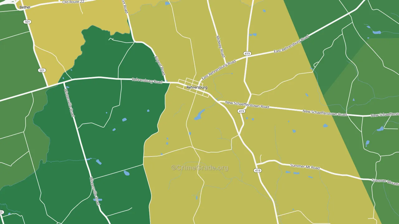 19550, PA Map of Drug-Related Crime Rates