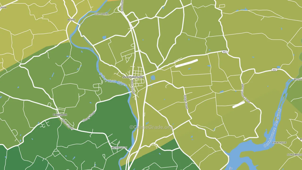 19555, PA Map of Drug-Related Crime Rates