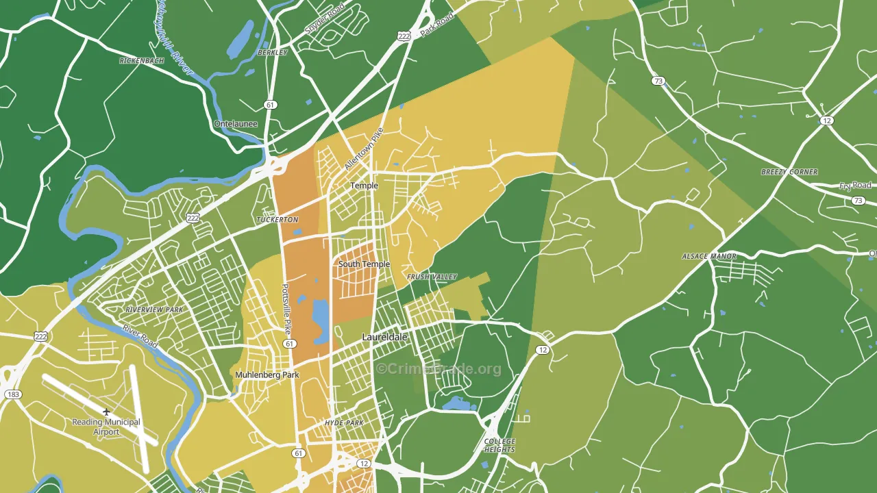 19560, PA Map of Drug-Related Crime Rates