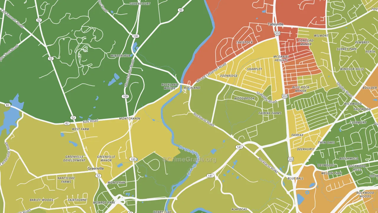 19732, DE Map of Drug-Related Crime Rates