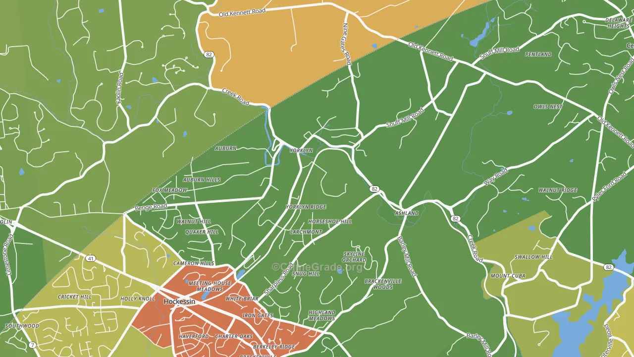 19736, DE Map of Drug-Related Crime Rates