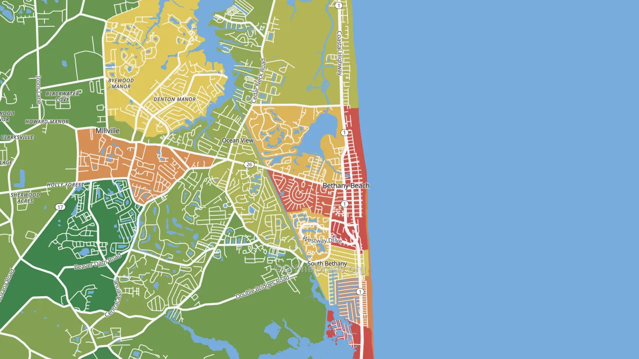 19930, DE Map of Drug-Related Crime Rates