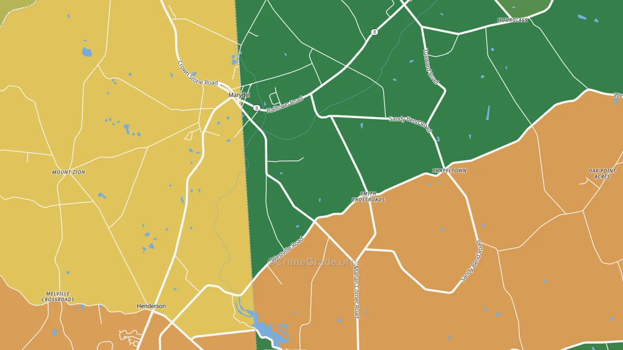 19964, DE Map of Drug-Related Crime Rates