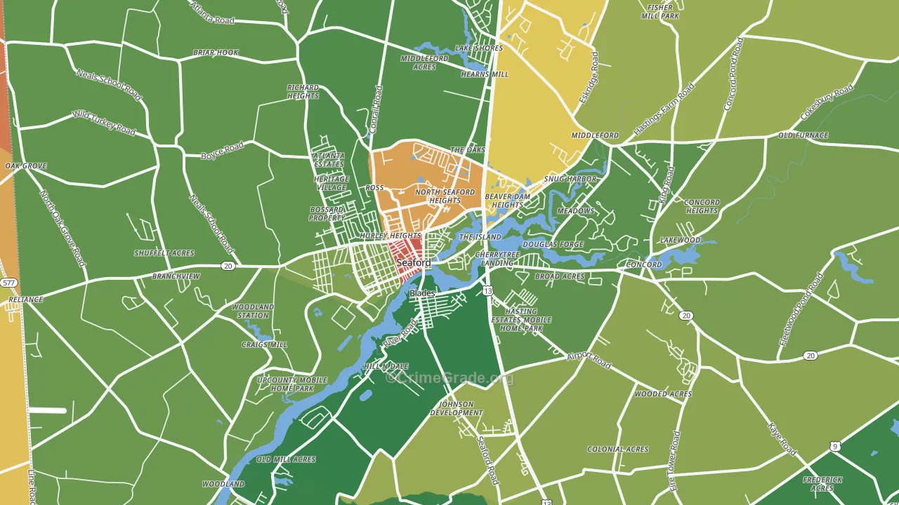 19973, DE Map of Drug-Related Crime Rates