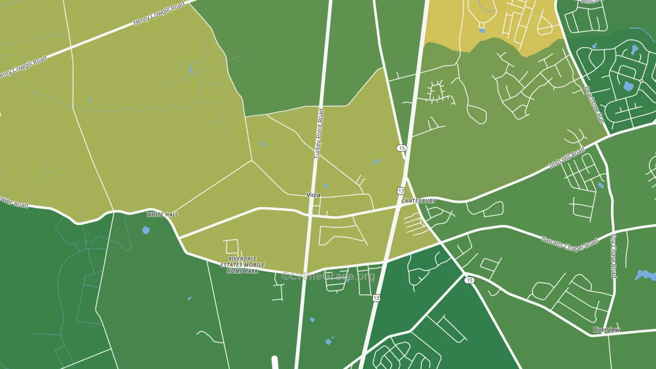 19979, DE Map of Drug-Related Crime Rates