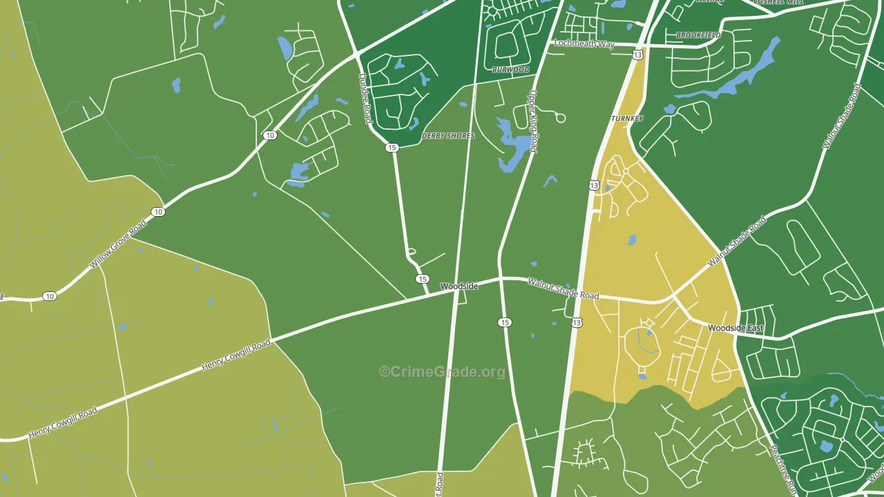 19980, DE Map of Drug-Related Crime Rates