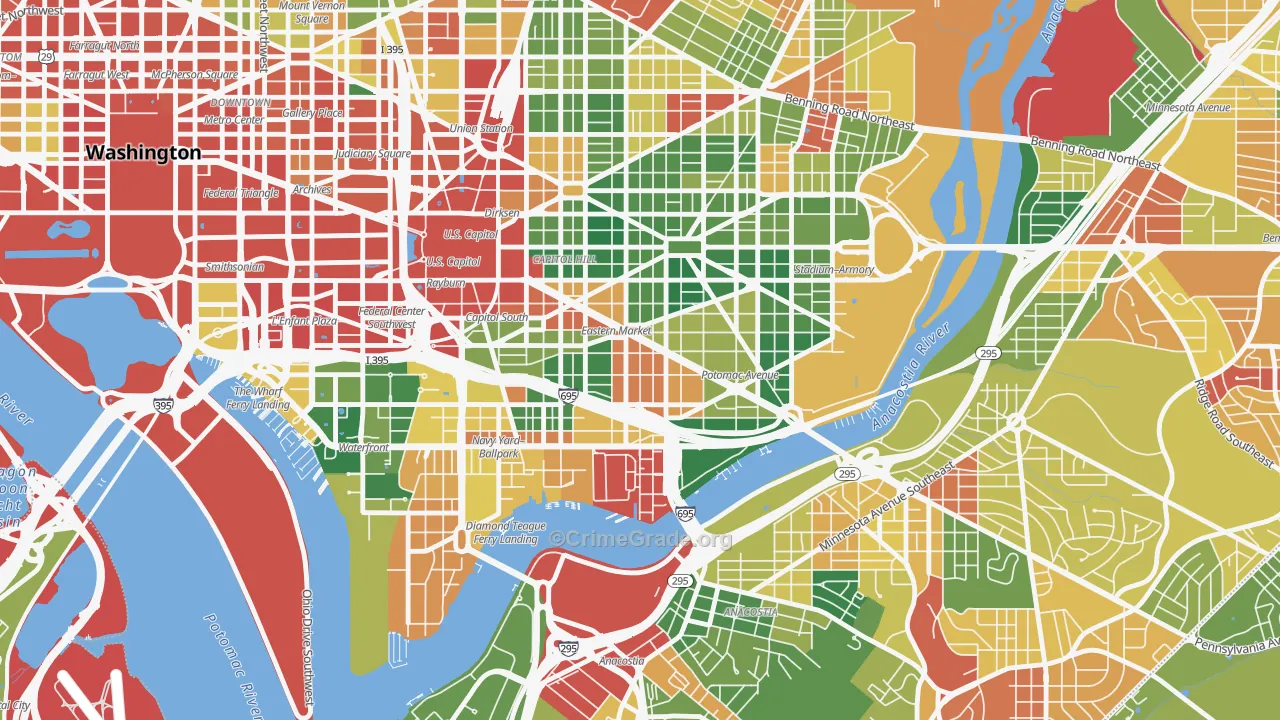 20003, DC Map of Drug-Related Crime Rates