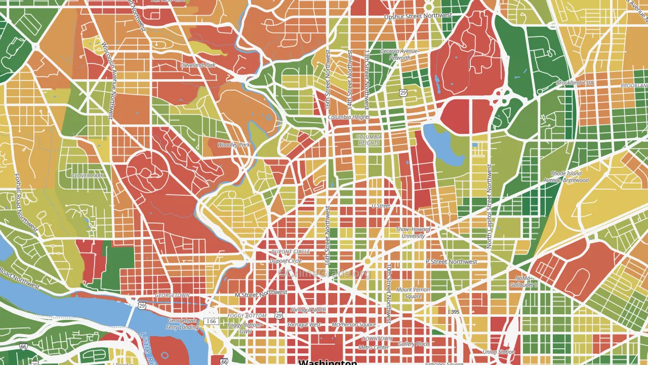 20009, DC Map of Drug-Related Crime Rates