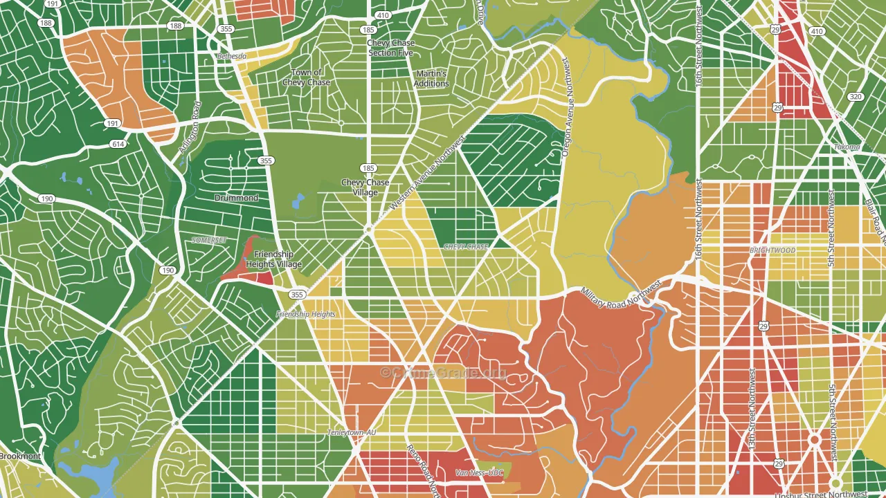 20015, DC Map of Drug-Related Crime Rates