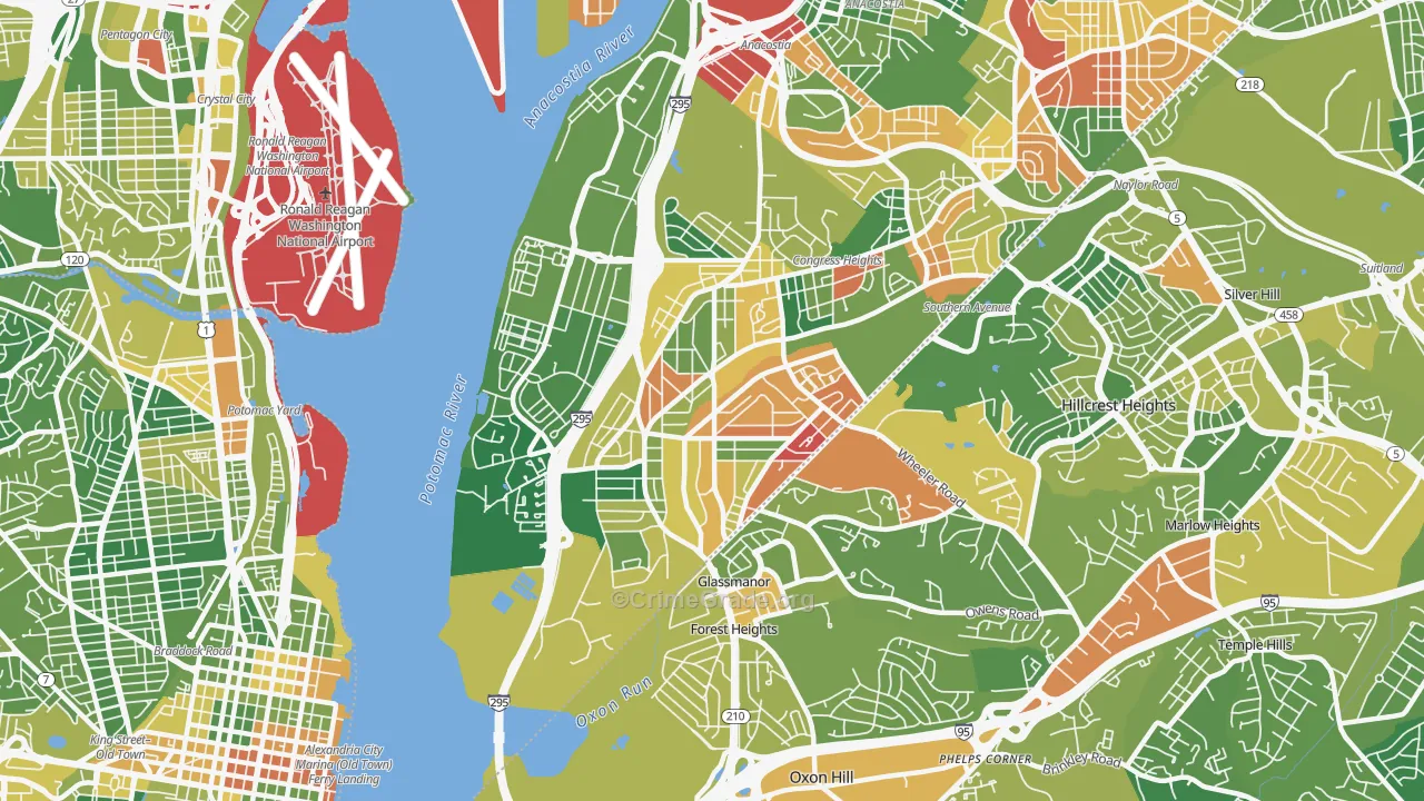 20032, DC Map of Drug-Related Crime Rates