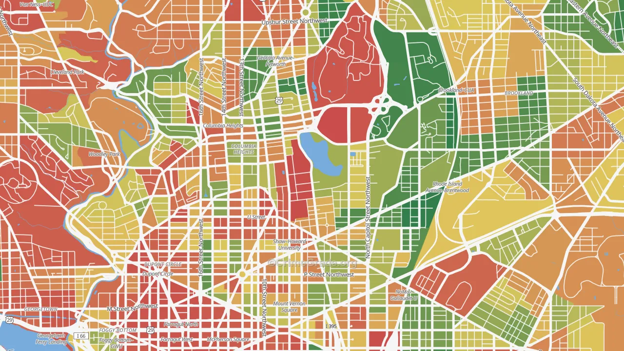 20059, DC Map of Drug-Related Crime Rates