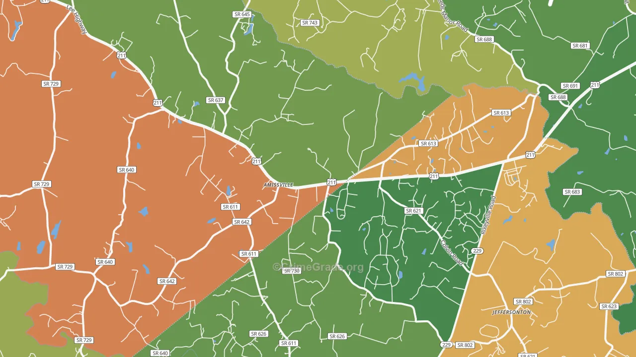 20106, VA Map of Drug-Related Crime Rates