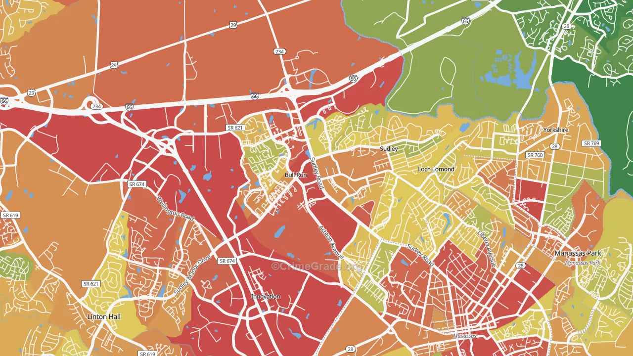 20109, VA Map of Drug-Related Crime Rates