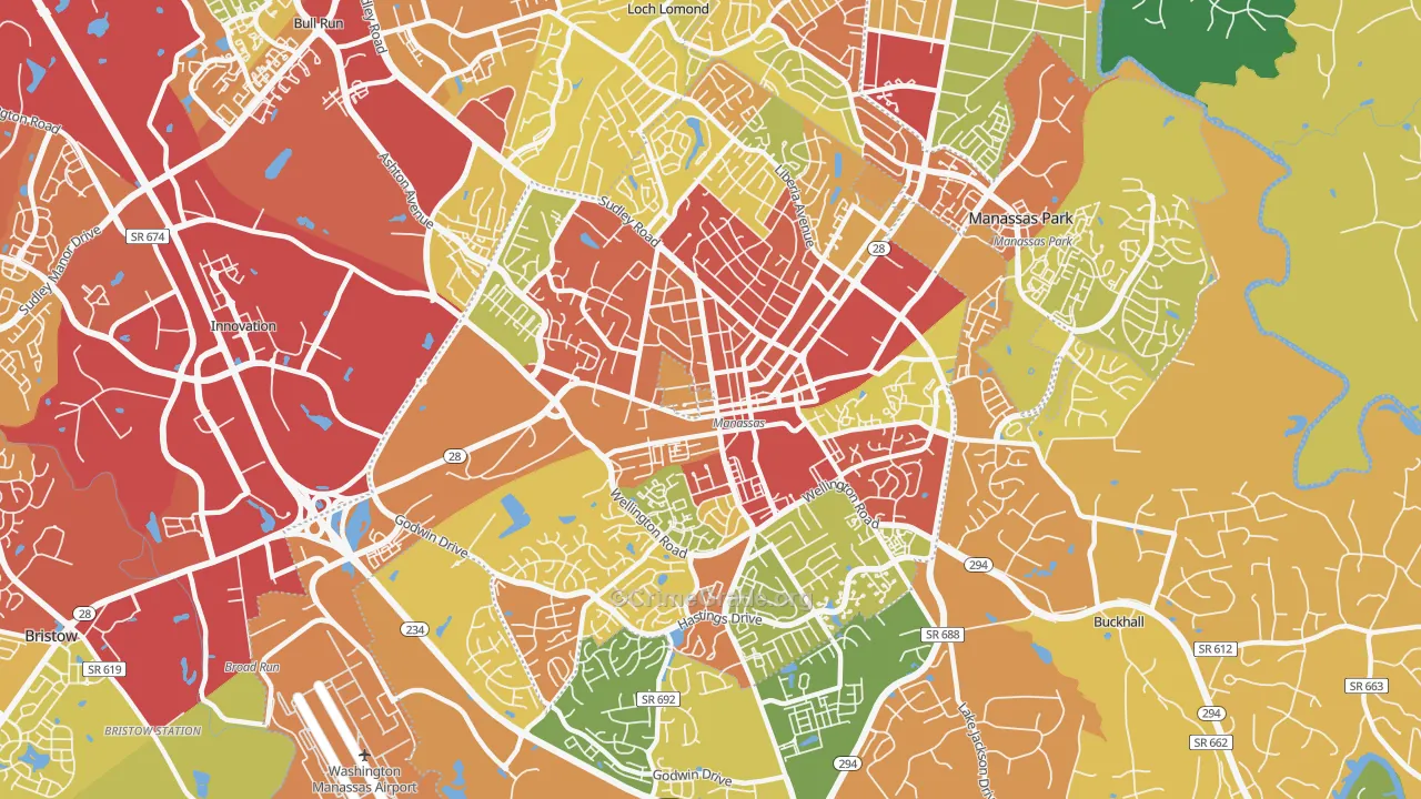 20110, VA Map of Drug-Related Crime Rates