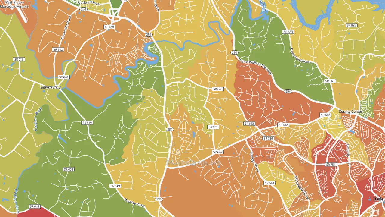 20112, VA Map of Drug-Related Crime Rates