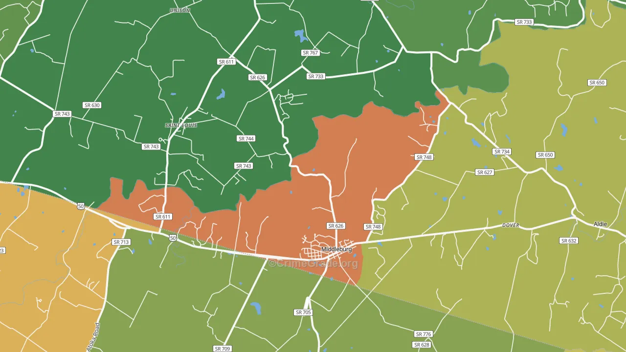20117, VA Map of Drug-Related Crime Rates