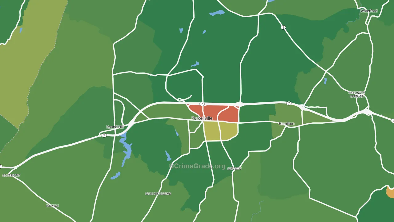 20132, VA Map of Drug-Related Crime Rates