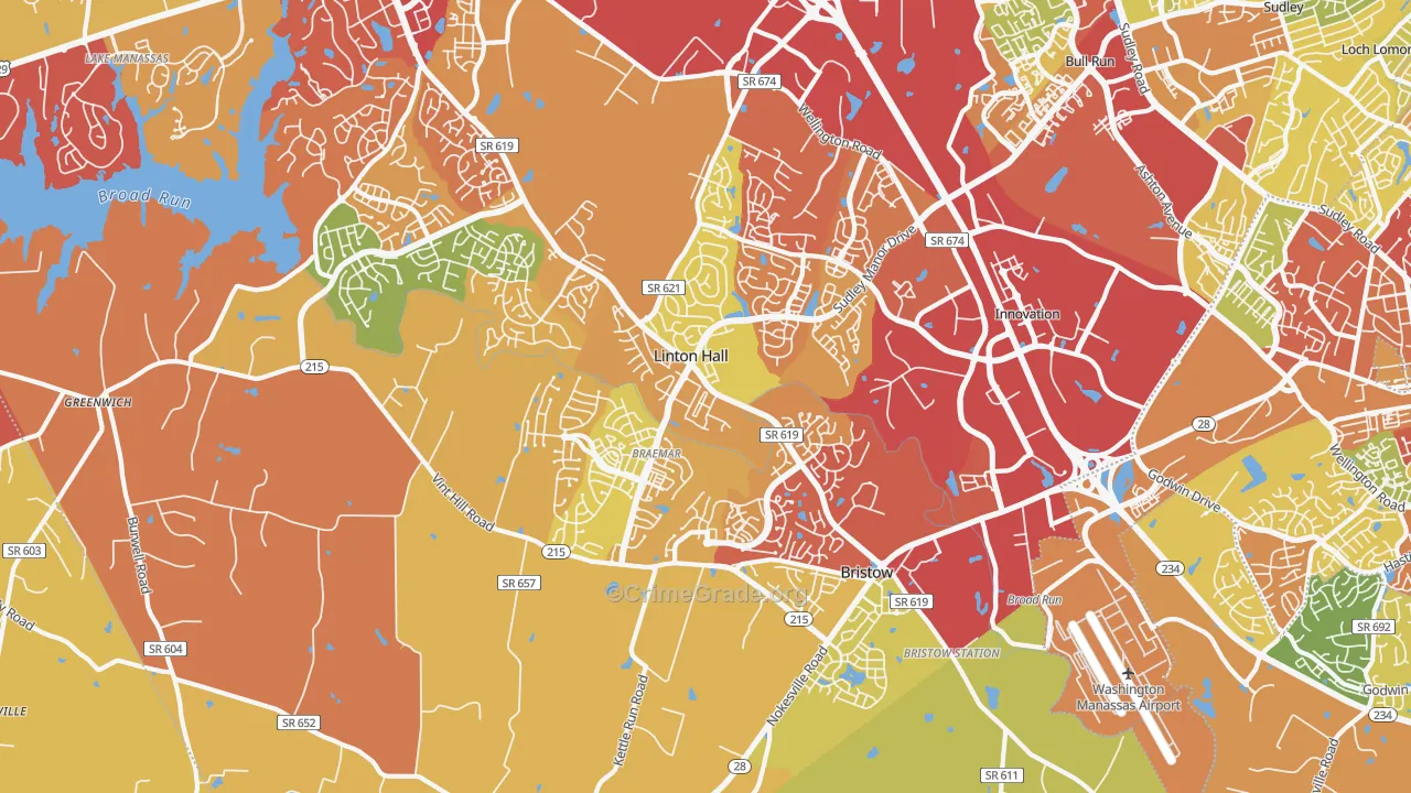 20136, VA Map of Drug-Related Crime Rates