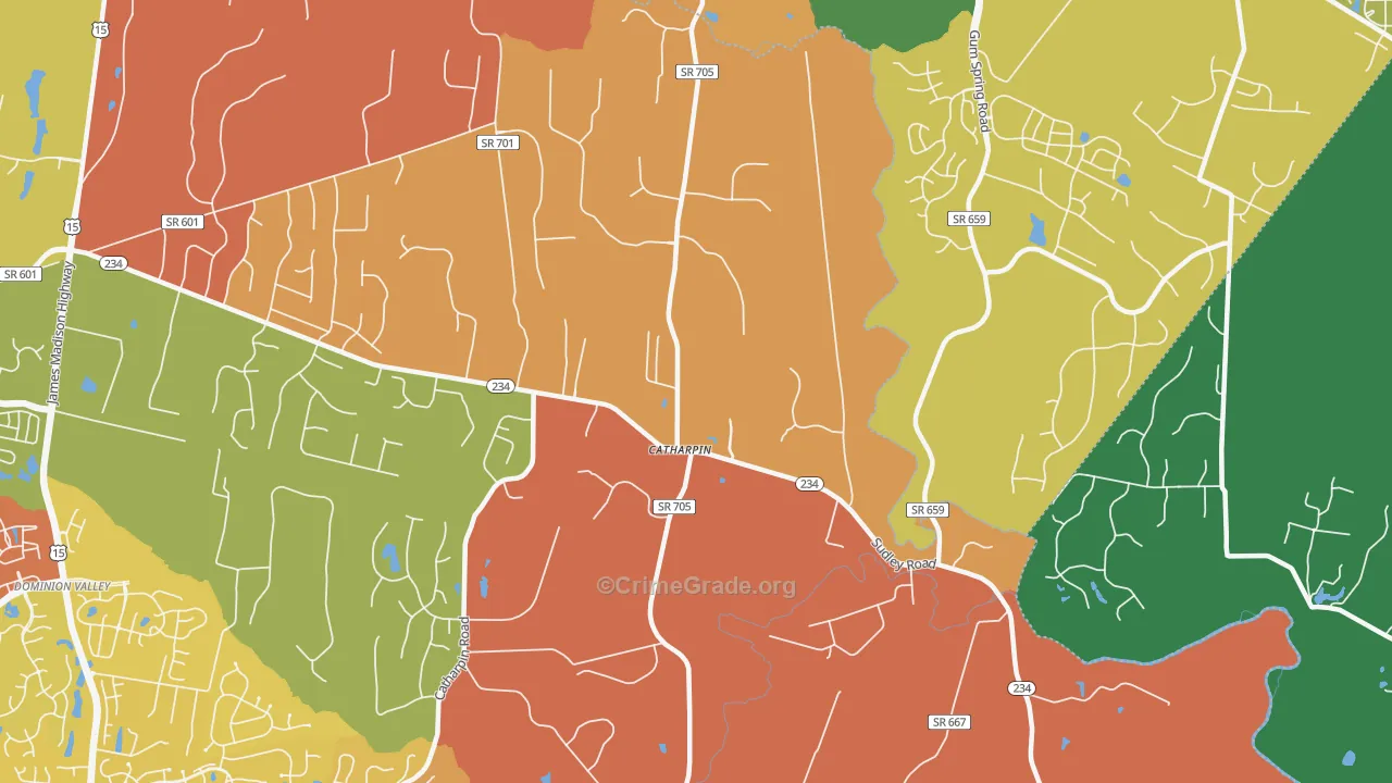 20143, VA Map of Drug-Related Crime Rates