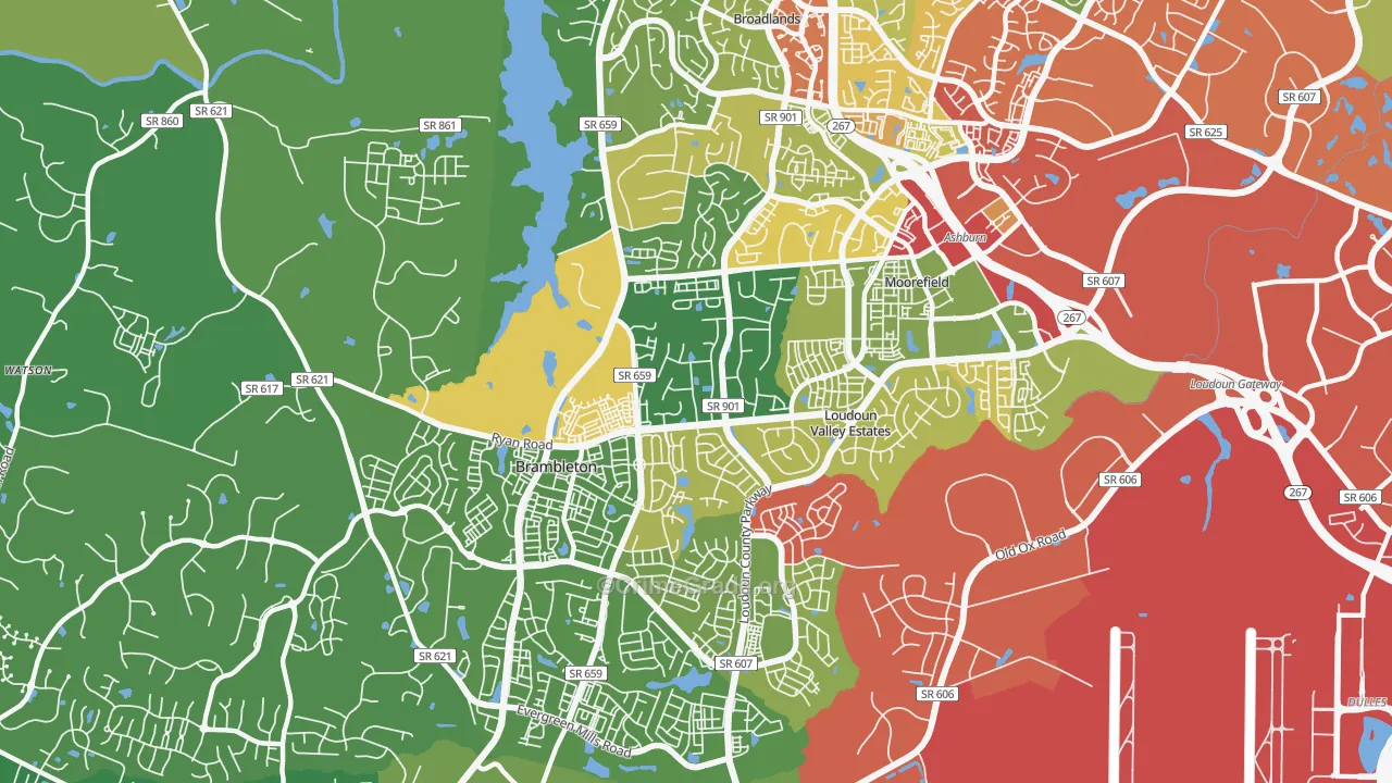20148, VA Map of Drug-Related Crime Rates