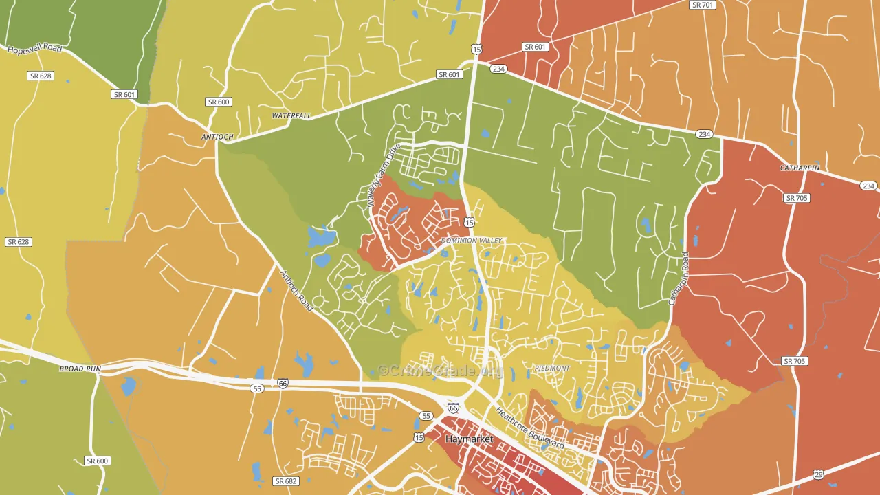 20169, VA Map of Drug-Related Crime Rates