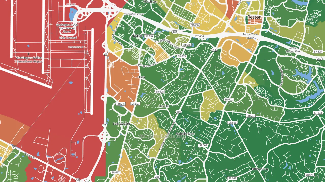 20171, VA Map of Drug-Related Crime Rates
