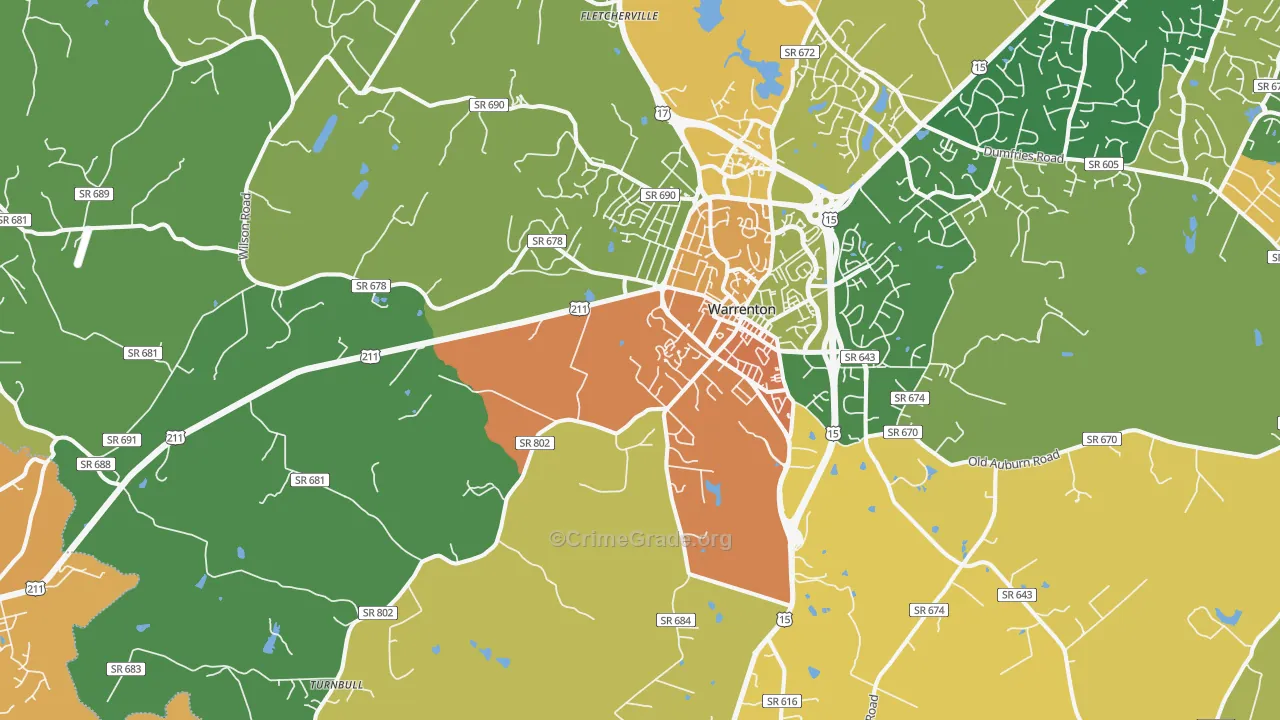 20186, VA Map of Drug-Related Crime Rates
