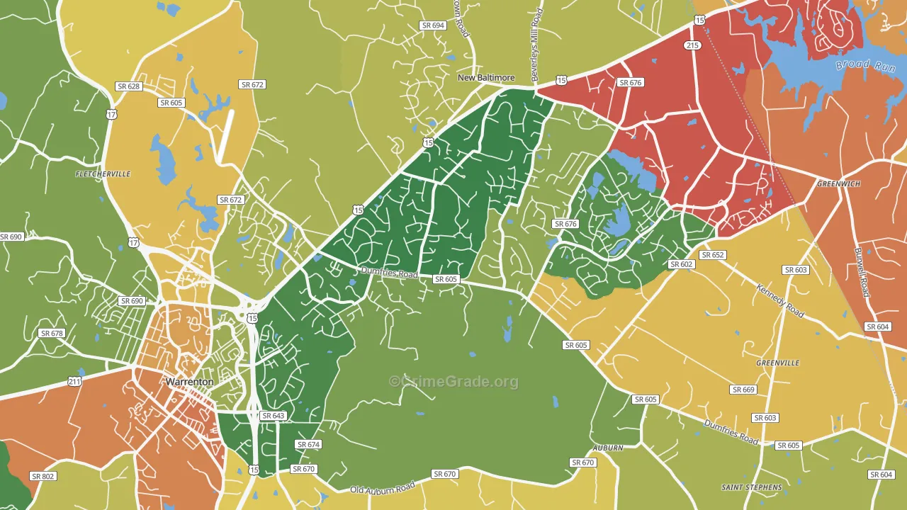 20187, VA Map of Drug-Related Crime Rates