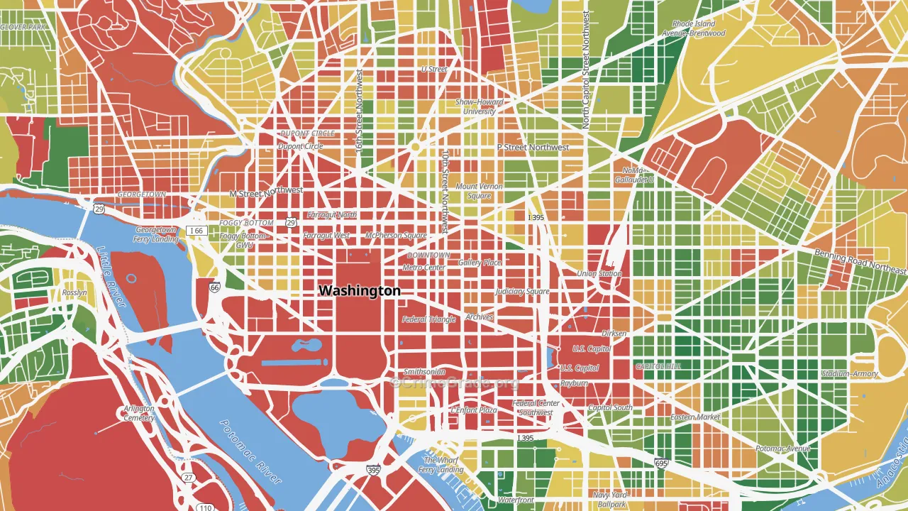 20223, DC Map of Drug-Related Crime Rates